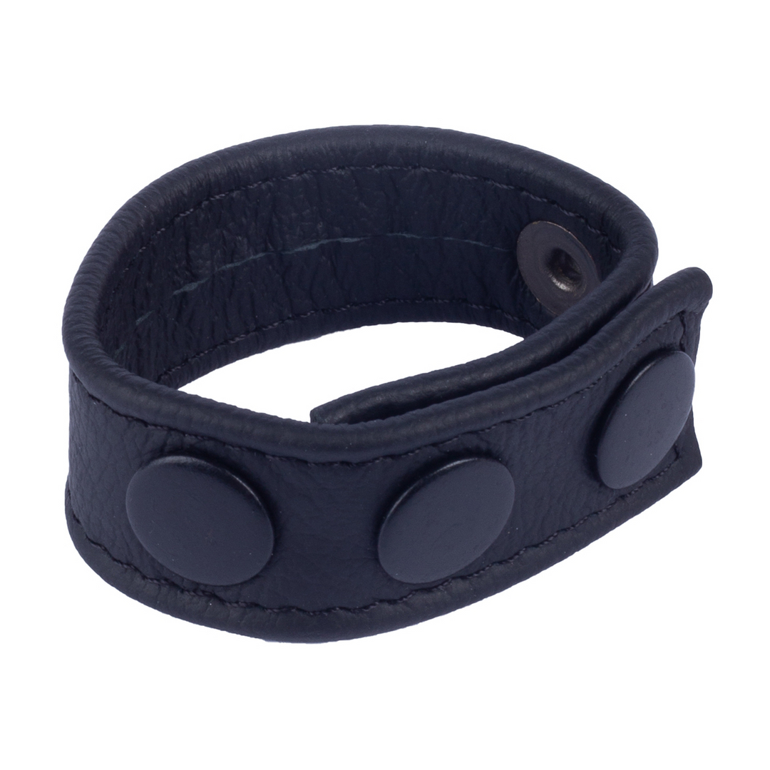 Cocky - Adjustable Leather Cockring - Black 2