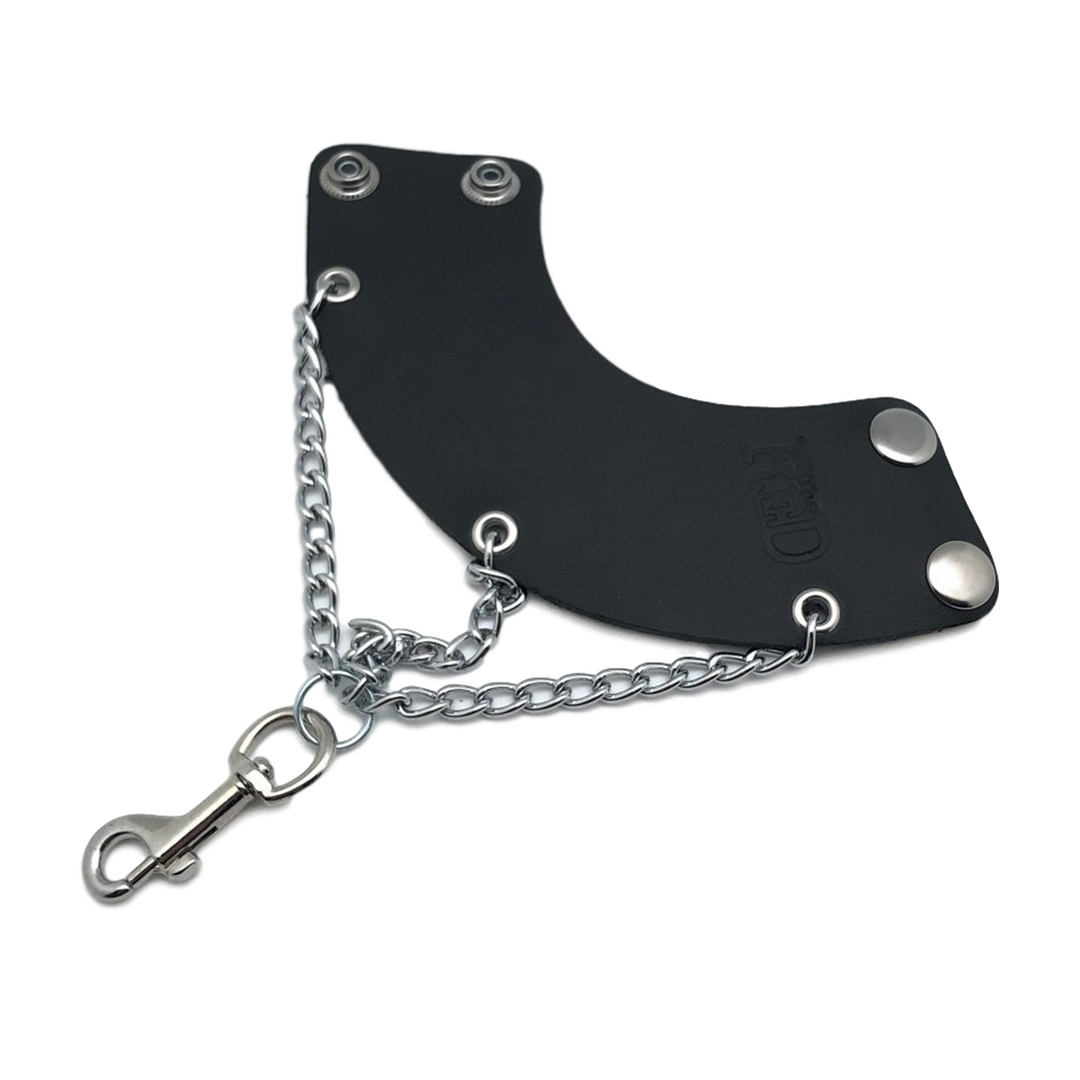 Leather Parachute with Chains and Hook - Black 2