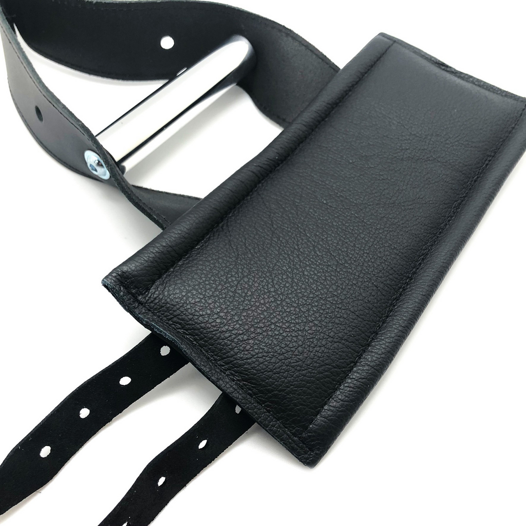 Deluxe Leather Suspension Handcuffs - Black 3