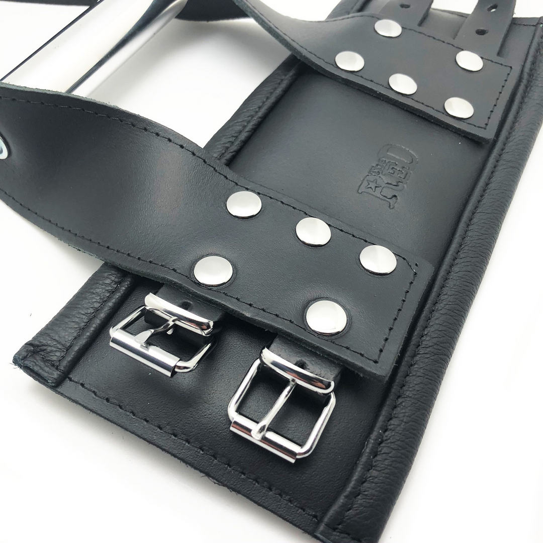 Deluxe Leather Suspension Handcuffs - Black 4