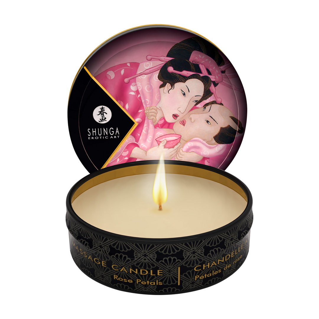 Mini Massage Candle - Roses - 1 oz / 30 ml 2