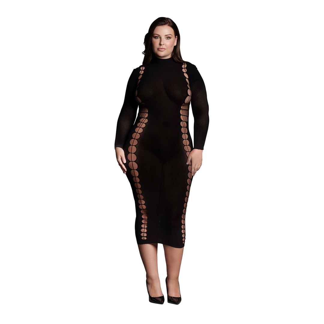 Carme XI - Dress with Turtleneck - Queen Size - Black