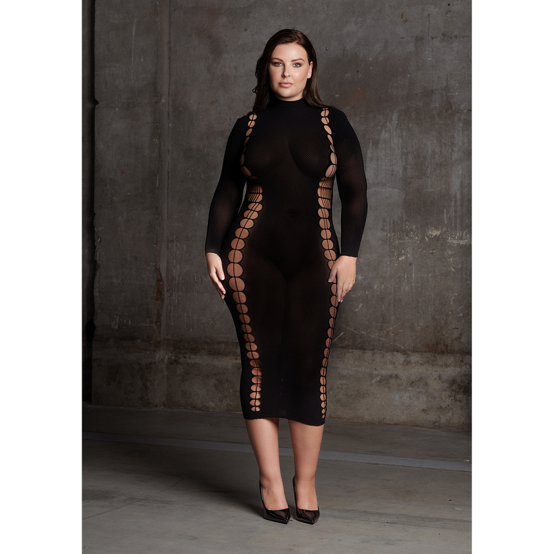 Carme XI - Dress with Turtleneck - Queen Size - Black 6