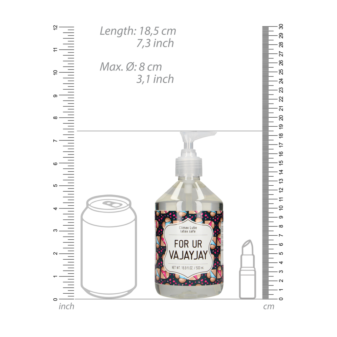 For Ur Vajayjay - Waterbased Lubricant - 17 fl oz / 500 ml 4