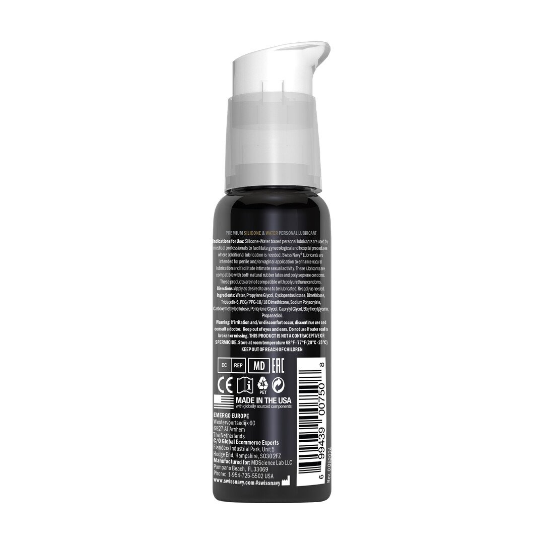 Hybrid - Premium Silicone and Water Hybrid Lubricant - 1 fl oz / 29,5 ml 2