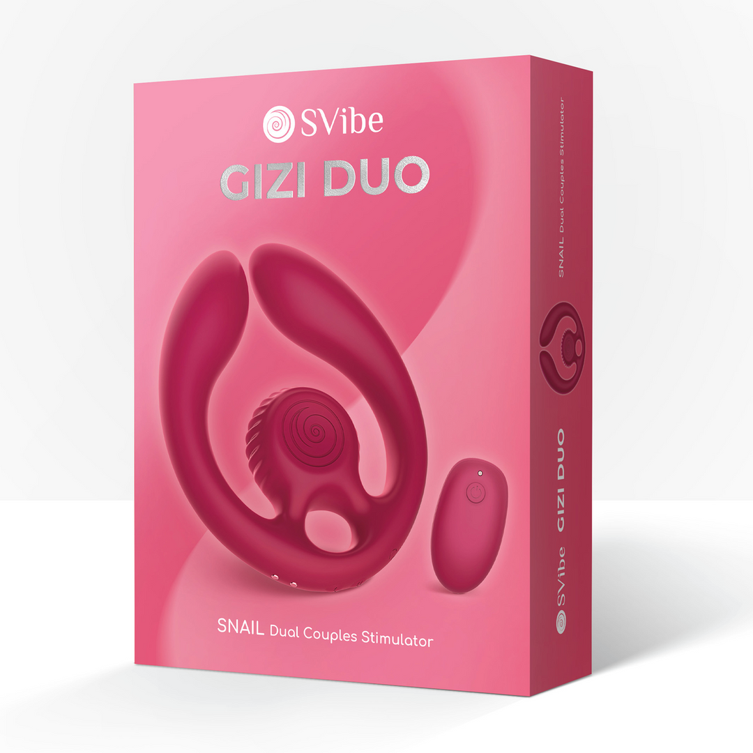 GIZI Duo - Dual Couples Stimulator - Burgundy 2