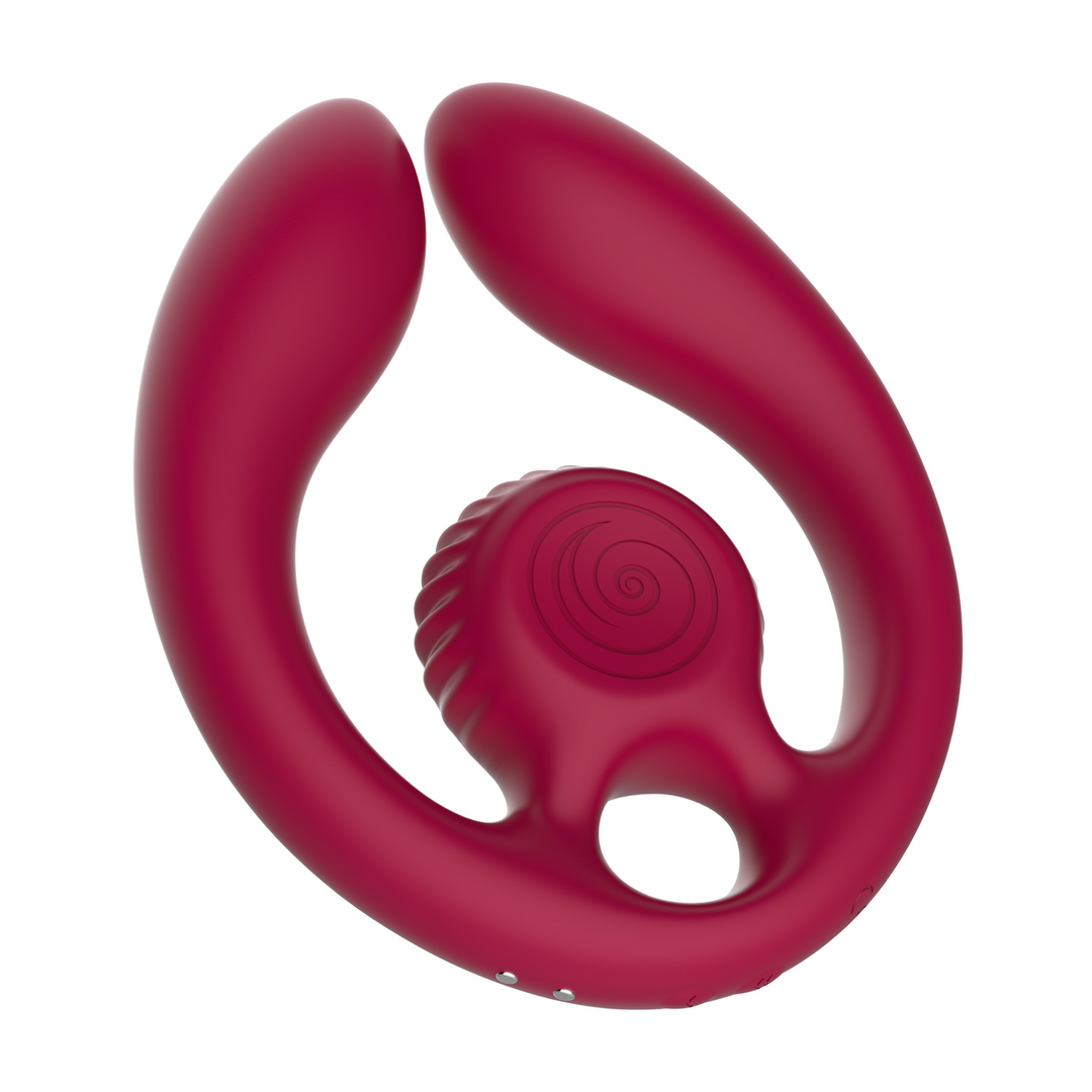 GIZI Duo - Dual Couples Stimulator - Burgundy 5