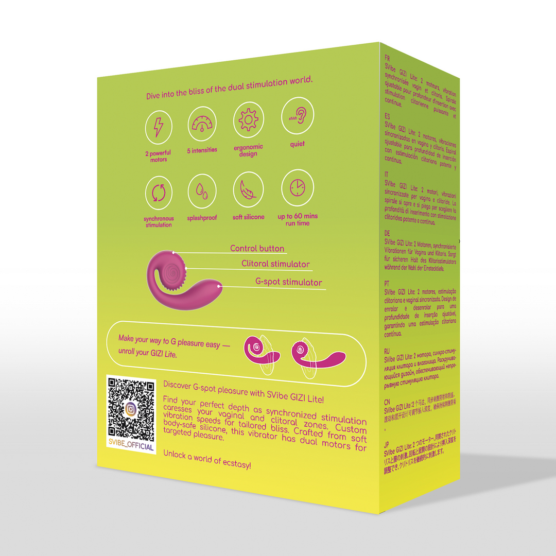 GIZI Lite - Dual G-Spot Stmulator - Sweet Dragonfruit 3