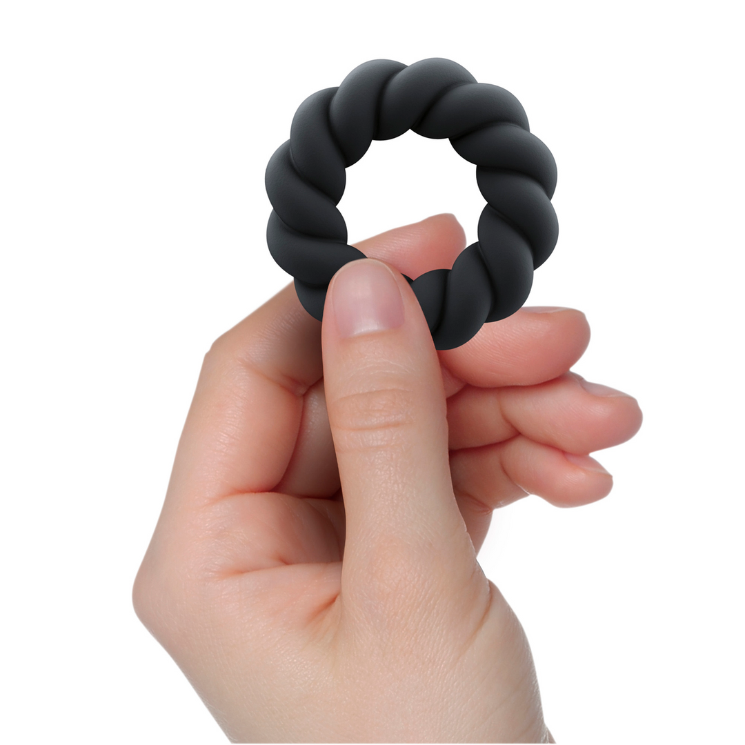 Twist - Non-Vibrating Cockring - Black 5
