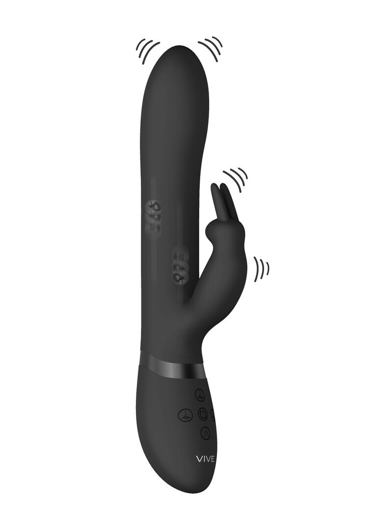 Amoris - Stimulating Beads Rabbit - Black 4