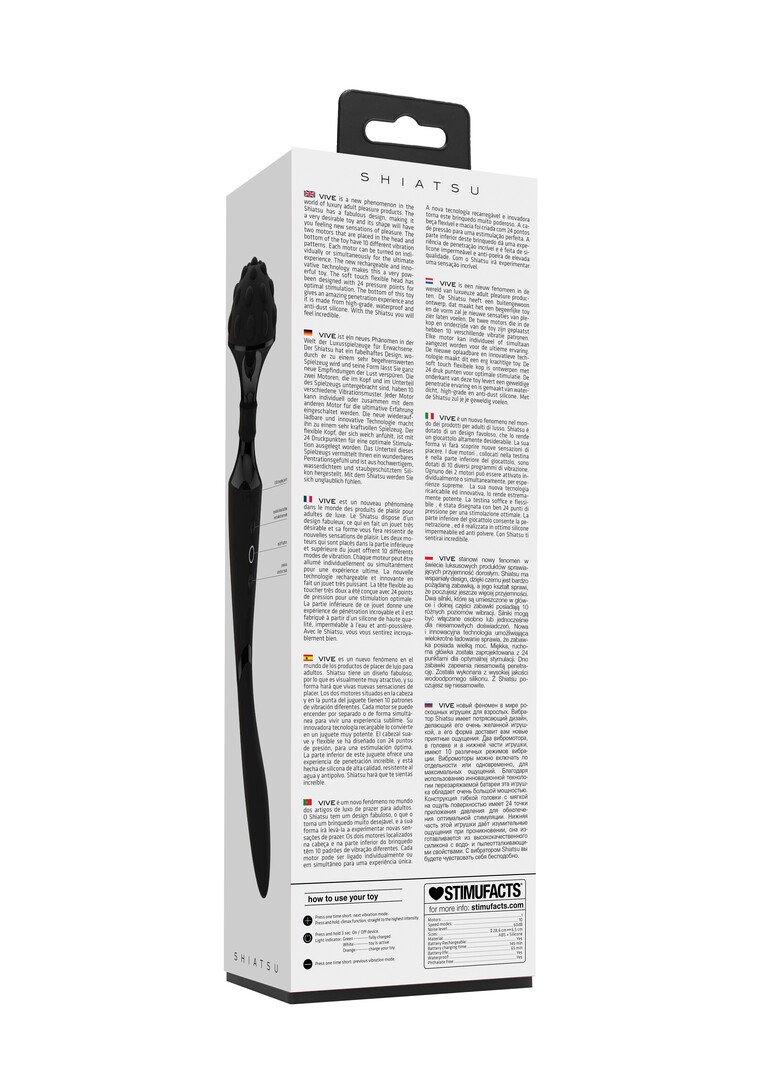 Shiatsu - Bendable Massager Wand - Black 3