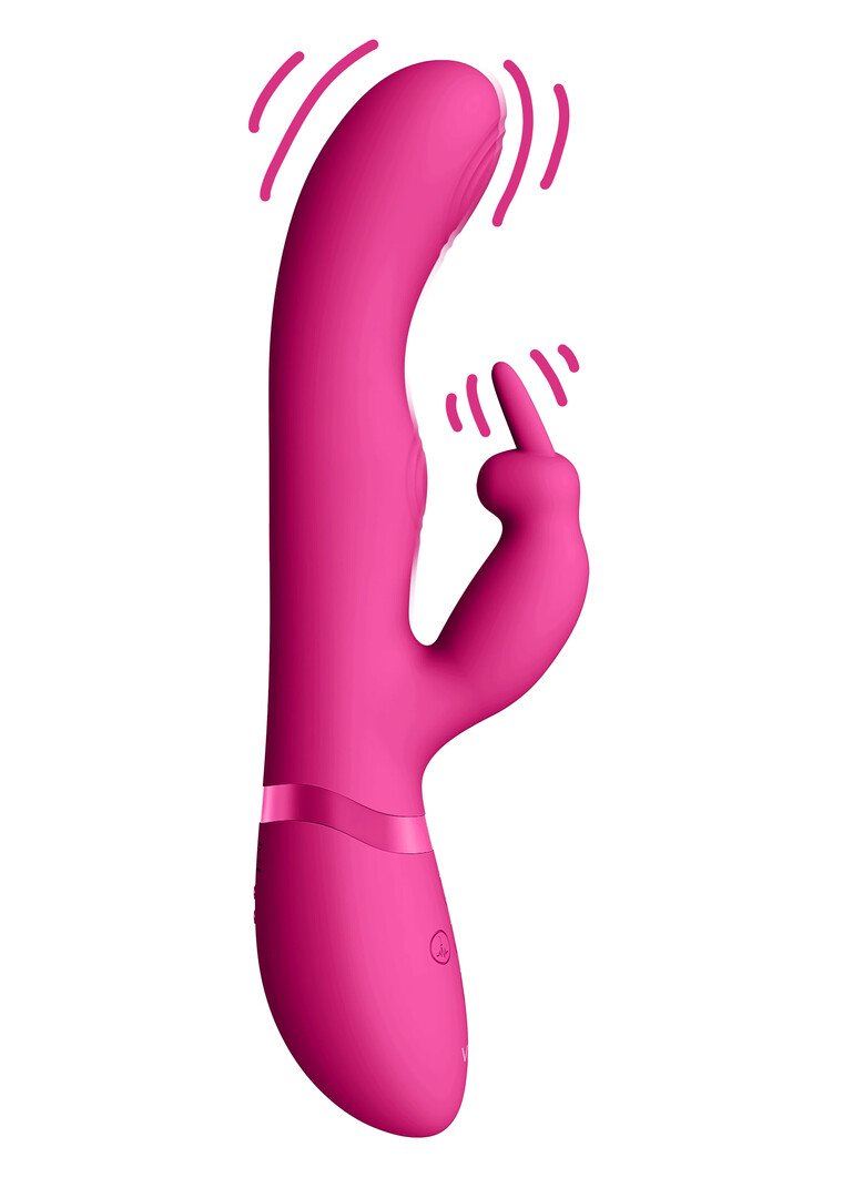 May - Dual Pulse-Wave Vibrating C-spot G-Spot Rabbit - Pink 3