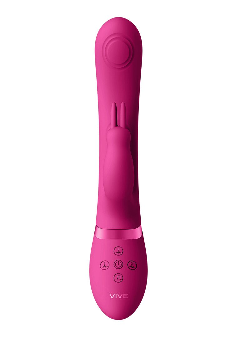 May - Dual Pulse-Wave Vibrating C-spot G-Spot Rabbit - Pink 4