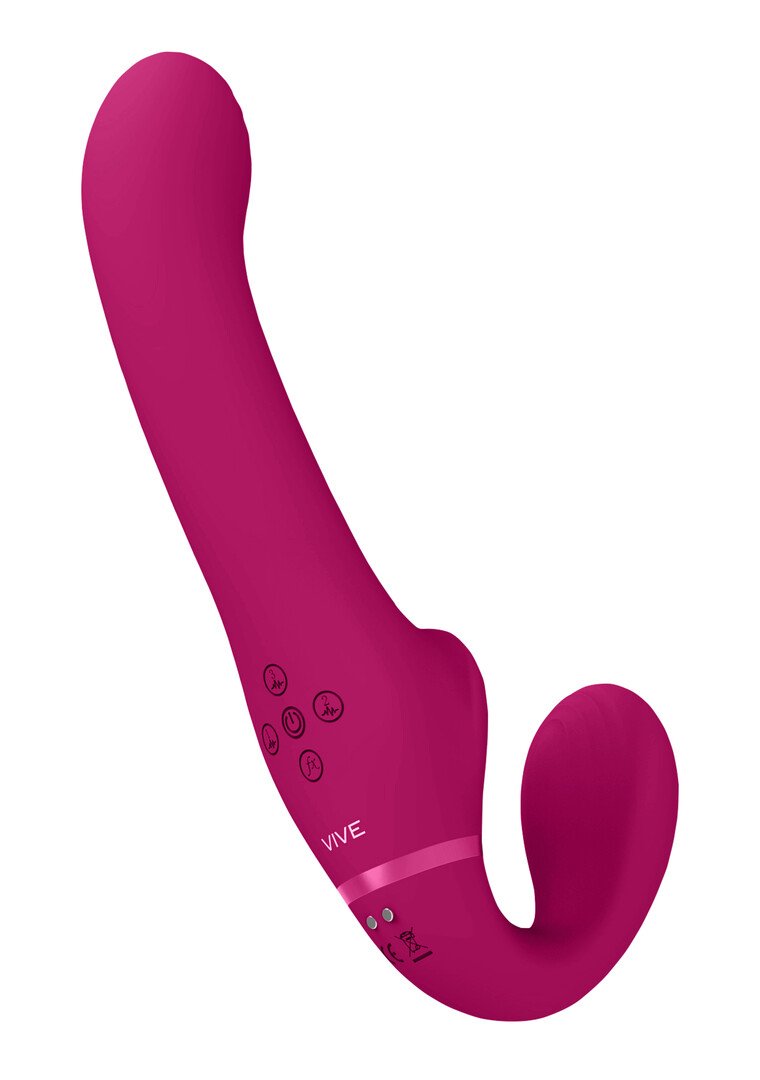 Ai - Dual Vibrating Air Wave Tickler Strapless Strapon 5