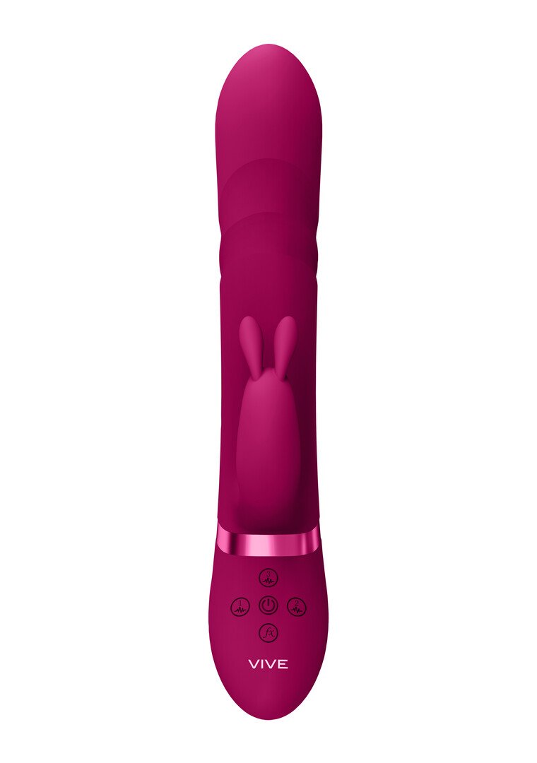 Nari - Vibrating and Rotating Beads, G-Spot Rabbit - Pink 4