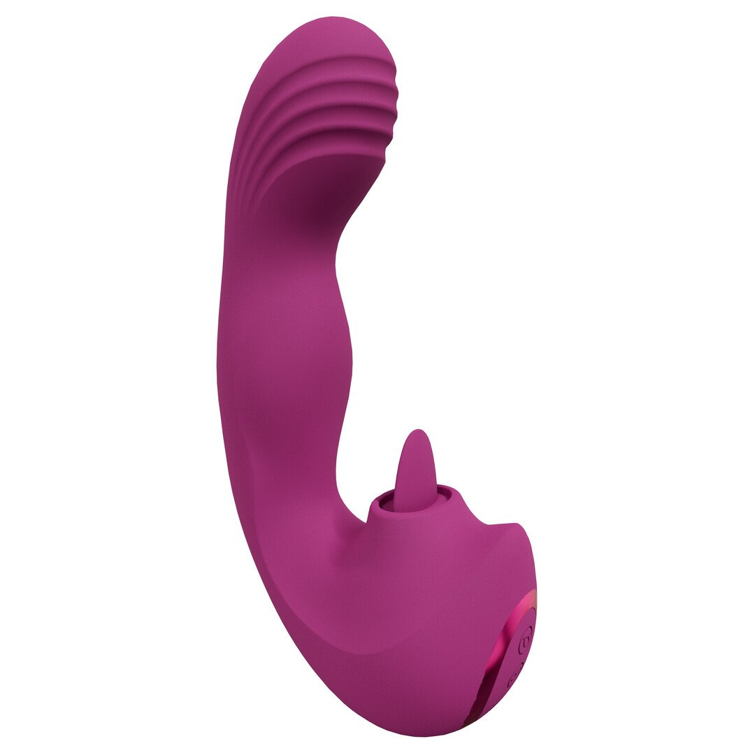 Yumi - Triple Motor G-Spot Finger Motion Vibrator and Flickering Tongue Stimulator - Pink 6