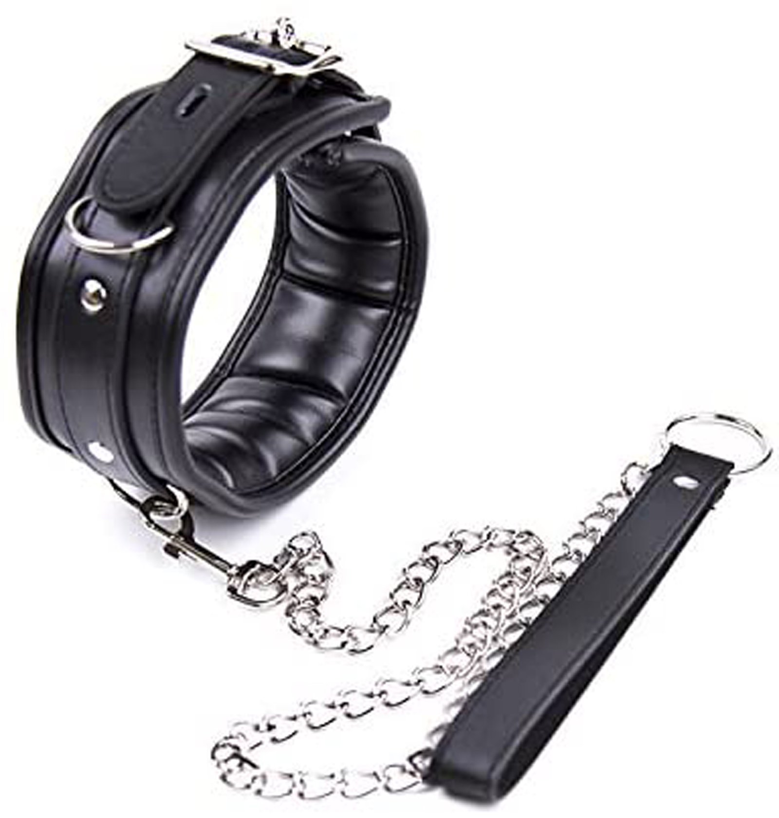 Collar with leash black